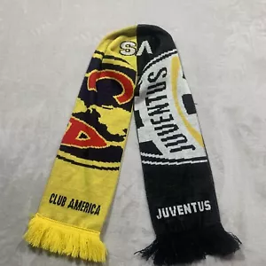 Club America Juventus Adult Scarf Ruffneck Scarves 7.5"x58" - Picture 1 of 6