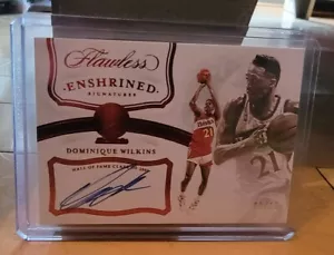 2019 Flawless auto red DOMINIQUE WILKINS #09/15 - Picture 1 of 2