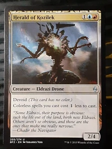 Herald of Kozilek , Battle for Zendikar , Near Mint , MTG, FREE SHIPPING - Picture 1 of 2