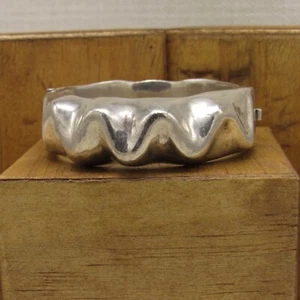 Sterling Silber Armreif mit Scharnier aus Mexiko +  - Bild 1 von 5