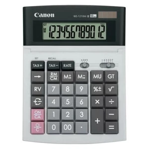 Canon WS-1210 Hi III Tax & Business Desktop Calculator 12 Digits Black/White - Picture 1 of 7