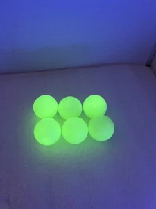 6X Luminous Golf Balls Bright Night Glow in the Dark Golf Golf Ball - Picture 1 of 3