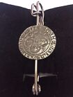 Edward I Groat  Coin WC9 Scarf , Brooch and Kilt Pin Pewter 3"  7.5 cm