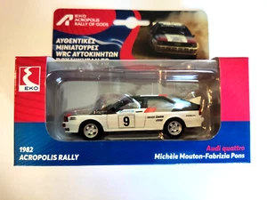 Coche coleccionable WRC Audi Quattro Rally Acrópolis escala 1/43 ganador 1982 - Imagen 1 de 6