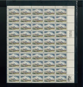 USA 15 ¢ Mt. McKinley, Alaska Briefmarke #1454 postfrisch Vollblatt - Bild 1 von 1