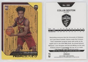 2018-19 Panini NBA Hoops Yellow Collin Sexton #280 Rookie RC