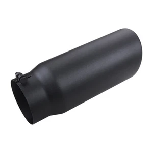 Bolt On Diesel Exhaust Tip 5" Inlet 6" Outlet 15inch Long Black Stainless Steel - Picture 1 of 9