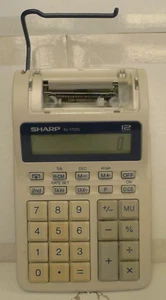 Sharp EL-1701C 12 Digit Desk Top Printing Calculator - Vintage - Picture 1 of 14
