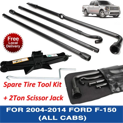 OEM Replacement For 2004-2014 Ford F150 Spare Tire Tool Kit With 2T Scissor Jack - Image 1 of 4