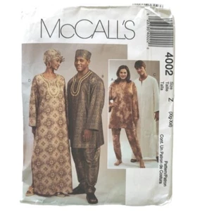 MCCALLS Túnica Caftán Pantalones Camisa Sombrero Pijama Talla Z XLG-XXL Patrón de Costura 4002 - Imagen 1 de 2