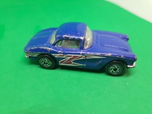 1982 Matchbox 1962 CORVETTE Blue with Red & White design - Picture 1 of 7