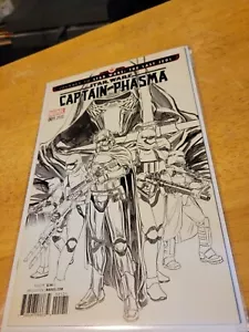 Marvel Star Wars Last Jedi Captain Phasma #1 1:200 Sketch Brooks Variant - Picture 1 of 10