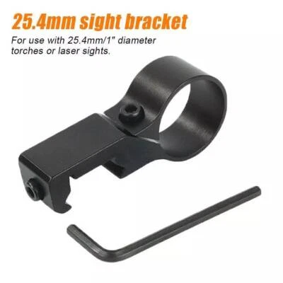 Optics 1" 25.4mm Ring Scope Mount Flashlight Side Rail 20mm 7/8" Mount - Image 1 of 4