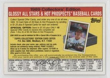 1989 Topps Glossy All-Stars Offer Card Jose Canseco Set (Gray Stock Back)