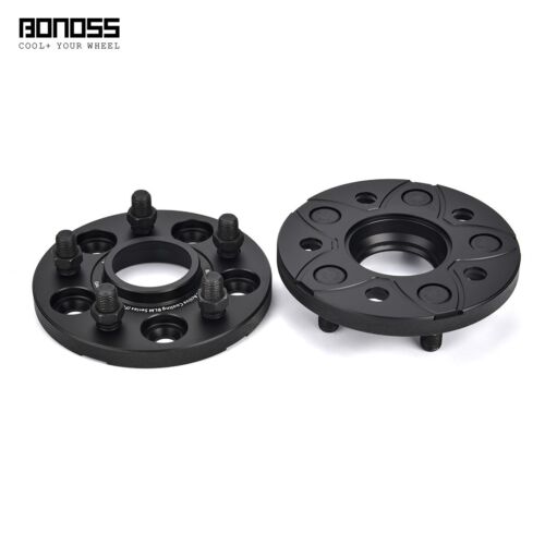 2Pc 15mm Black Hubcentric Wheel Spacers 5X120 for Honda Civic Type R 2023 2024