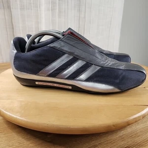 Adidas Porsche Design Slip-On Driving Shoes Men's Size 9.5 Mesh Leather Gray - Picture 1 of 12