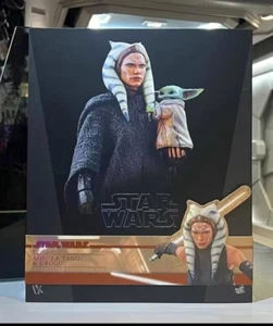 in stock New Hot Toys DX21 STAR WARS THE MANDALORIAN 1/6 AHSOKA TANO & GROGU - Picture 1 of 6