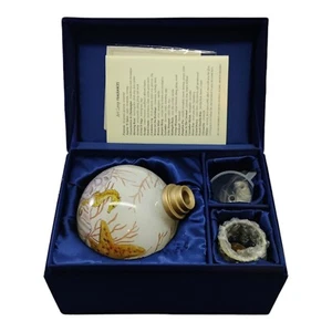 Ne'Qwa Art Shells by the Sea Fragrance Lamp Seahorses #376 Patricia Brubaker - Picture 1 of 16