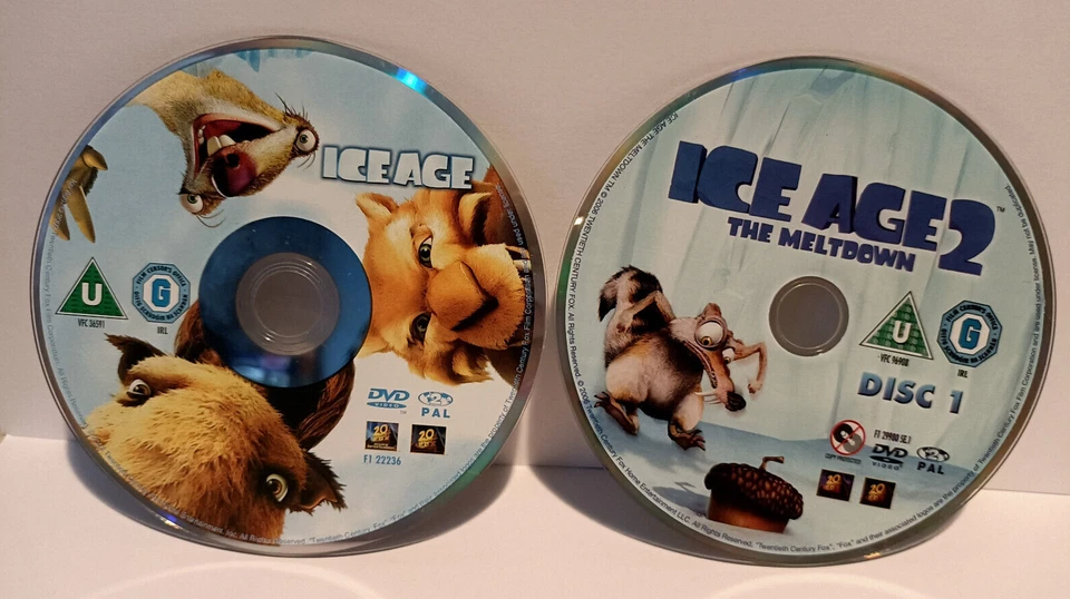 Ice Age & Ice Age 2: The Meltdown - Ray Romano - Region 2 - Discs Only - Image 1 of 1