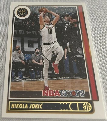 2021-22 Hoops Basketball Nikola Jokic Denver Nuggets Winter Holiday Parallel #11 - Image 1 of 3