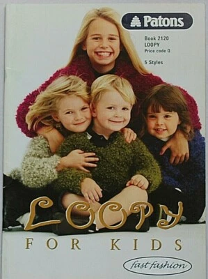 Patons Loopy For Kids Knitting Pattern Book 2120 - Image 1 of 4