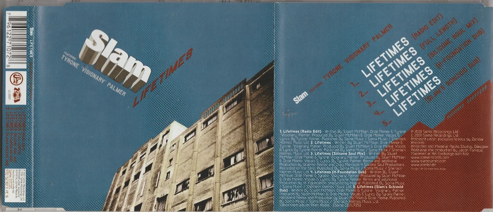 Slam - Lifetimes (2001, feat. Tyrone 'Visionary' Palmer)  [Maxi-CD] - Bild 1 von 1
