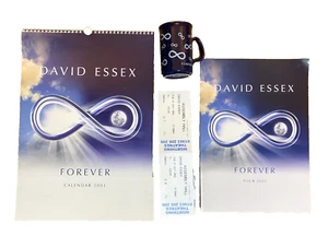 DAVID ESSEX FOREVER TOUR MEMORABILIA PROGRAMME CALENDAR MUG & TICKET STUB 2002 - Bild 1 von 13