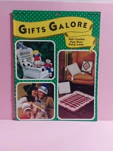 Vintage Gifts Galore Knit & Crochet Pattern Book Socks Hats Toys CJ Bates NOS  - Picture 1 of 8