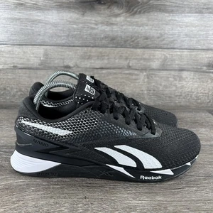 Reebok Nano X3 Shoes Mens Size 7 Black White Cross Training Gym Floatride - Picture 1 of 12