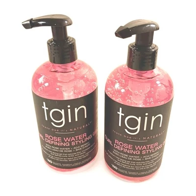 Rose Water Curl Defining Styling Gel 13 Oz Frizz Control Volume Boost Lot Of 2 - Image 1 of 4