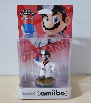 New Super Smash Bros. SSB Doctor / Dr. Mario Nintendo Amiibo Switch 2 3DS Wii U - Image 1 of 4