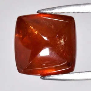 💎 8.70ct Cushion Cabochon Natural Orange Spessartite Garnet - Africa Gemstone - Picture 1 of 4