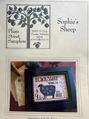Plum Street Samplers- Sophie's Sheep Chart - Image 1 of 2
