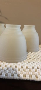 3 FROSTED GLASS GLOBES FOR CEILING FAN LIGHT - Picture 1 of 7