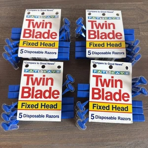 4x Pay 'n Save Vintage Doppelklingenrasierer fester Kopf, 5er Pack Einweg, Gillette - Bild 1 von 7