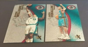 2000-01 EX Jerome Williams / Cedric Ceballos Acetate Card - Detroit Pistons - Picture 1 of 1