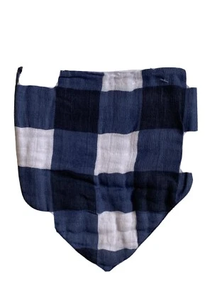 BANDANA AJUSTABLE MUSELINA CLÁSICA ETIQUETA BLANCA BABERO NACIDO + CRIADO EN BROOKLYN-NUEVA Foto 1 de 4