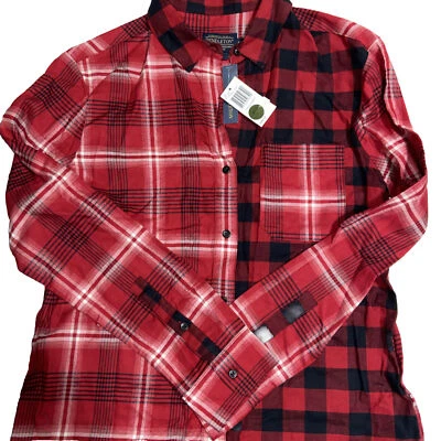 Pendleton Woolen Mills Flannel Shirt Women’s XS Red Check NWT. Retail $99 - Image 1 of 4