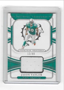 2021 Tesori Nazionali Franchising Treasures Jason Taylor #FT-JAT Mem/99 - Foto 1 di 2