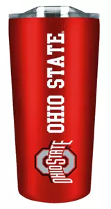 Ohio State Buckeyes 18oz Red Soft Touch Stainless Steel Tumbler - Picture 1 of 1