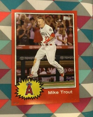 MIKE TROUT #2 LA Angels MVP 20/49 made 5x7 2015 Topps MLB Star Wars Tribute - Image 1 of 2