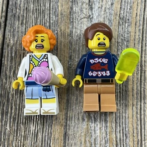 Lot of 2 Lego Ninjago Movie Ninja Minifigures Lauren & Henry Ice Cream 70615 - Picture 1 of 7