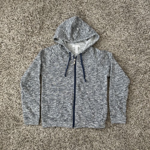 VETEMENTS Ambiance Apparel Felpa con Cappuccio e Zip Donna Taglia M Blu Grigio