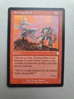 Searing Rays , MTG Invasion (2000). Uncommon Red Sorcery NM - Image 1 of 2