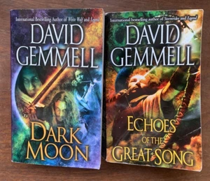 Dark Moon & Echoes Of The Great Song, by David Gemmell 2 Fantasy PB Novels - Picture 1 of 1