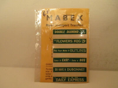 RARE MABEX DUBONNET ADS ORIGINAL DECALS SHEET PLANCHE DECALQUES ORIGINALE HO O  - Photo 1/3