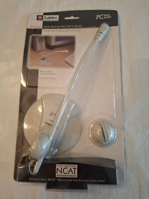 LABTEC AM-242 Desk Boom Mic w/ Base for PC Multimedia Applications- New In Box - Image 1 of 2