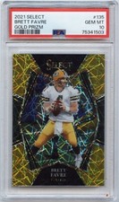 2021 Panini Select Brett Farve Gold Prizm 01/10 PSA 10 Green Bay Packers
