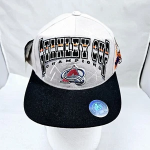Colorado Avalanche 1996 Stanley Cup Champions Cap Snapback NHL Starter NWT - Picture 1 of 6