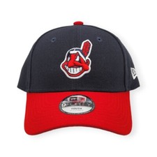 New Era Cleveland Indians 9Forty JR The League Home Adjustable Strap Hat Cap